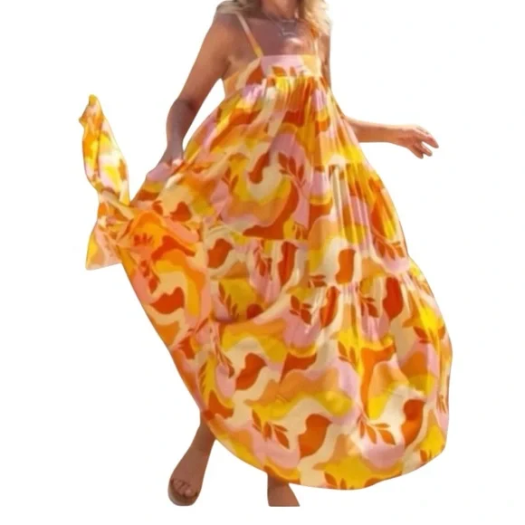 Abem The Label Colorful Maxi Dress - Picture 2 of 10